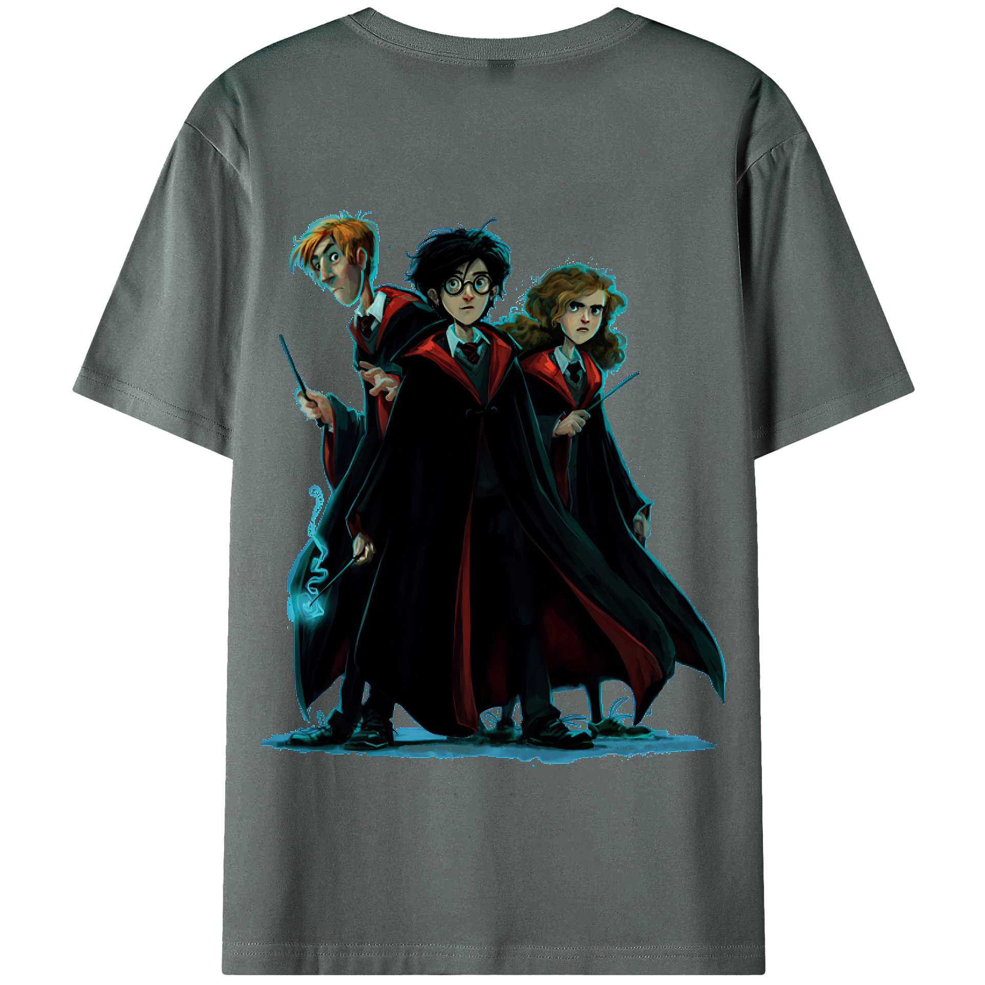 （画像用） Harry Potter ハリー・ポッターシリーズ 綿100％半袖Tシャツ（背面プリント）